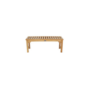 SEVEN SEAS TEAK 47'' W Wood Shower Bench