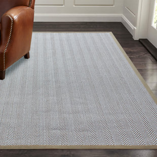 A1 HOME COLLECTIONS LLC Handmade Hand-Knotted Sisal Beige And Ivory Rug