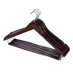 REBRILLIANT Vegard Non-Slip Standard Hanger for Suit/Coat (Set of 6)