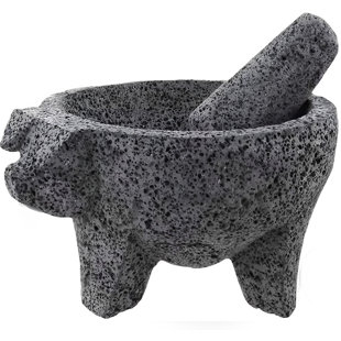 YOPIDO 9 Inch PIG DESIGN Molcajete