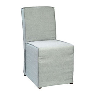 HOKKU DESIGNS Galene Cotton Solid Back Parsons Chair