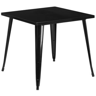 IHOME STUDIO 4 Person 31.75'' L x 29.5'' H Metal Dining Table