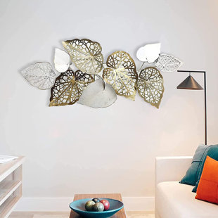 CG INTERNATIONAL TRADING Modern Plants & Flowers Wall Decor on Metal