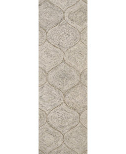 LANGLEY STREET® Gaige Geometric Hand-Tufted Wool Brown Area Rug
