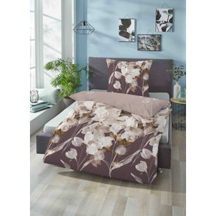 BIBERNA Mako-Satin Bettwäsche Blütenzauber 100% Baumwolle