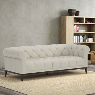AMARO & DOLCE Oscar Leather Sofa 100% Luxury Top Grain 95.5"