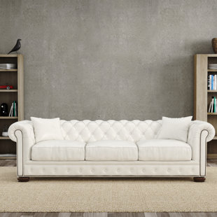 AMARO & DOLCE Tuscany Leather Sofa 100% Luxury Top Grain 100.25"