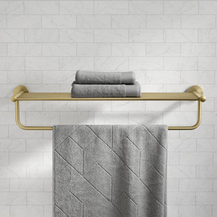 KRAUS Elie Metal Accent Shelf with Towel Bar