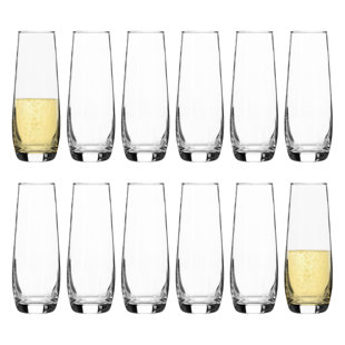 ARGON TABLEWARE Corto 230ml Stemless Wine Glass Set (Set of 12)