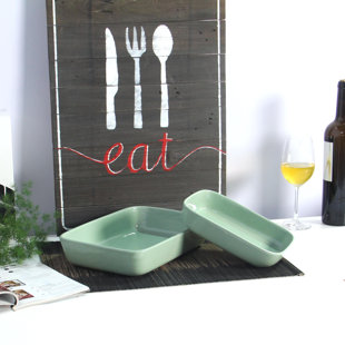 MADE4HOME Cactus 2 - Piece 2 - Size Baking Sheet Set - Light Olive