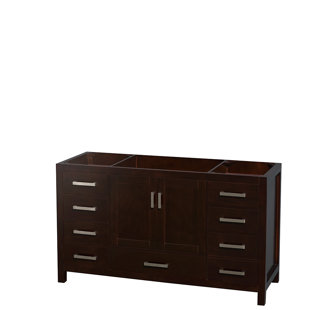 WYNDHAM COLLECTION Sheffield 60" Freestanding Single Bathroom Vanity with Cultured Marble Top with 58" Mirror