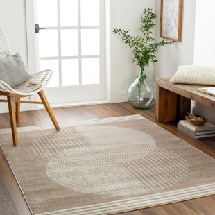 SURYA B.V. Machine Woven Light Brown/Light Beige Rug