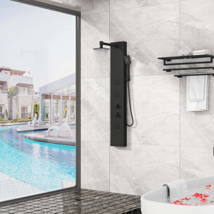 MOONQUAKE 51.3'' Shower Panel with Adjustable Shower Head