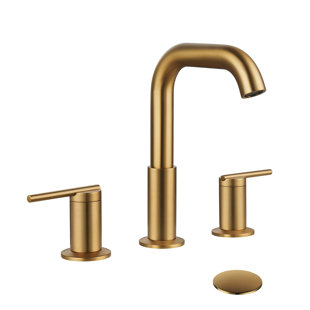 CANGBAOGE Widespread 2-handle Bathroom Faucet with Drain Assembly