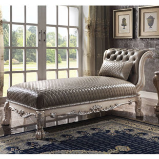 MUTSUMI HOME STUDIO Vegan Leather Chaise Lounge