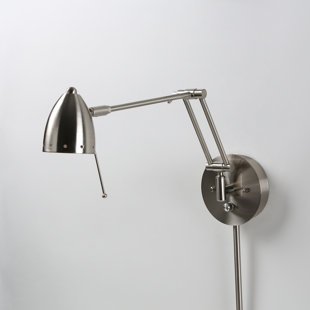 GEORGE KOVACS BY MINKA George Steel Swing Arm Sconce