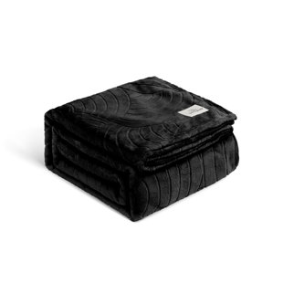 SOFTBEAR Flannel Plain Weave / Muslin Throw Blanket