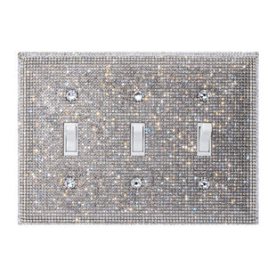 DESIGNS ABLAZE 3 - Gang Toggle Light Switch Standard Wall Plate