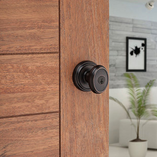 DARBY HOME CO Hadiya Carnaby Entry Knob Featuring SmartKey Security