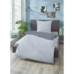 BIBERNA 100% Cotton 80 TC Reversible Duvet Cover Set