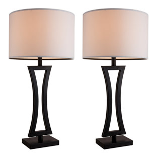 SIMPOL HOME Modern Table Lamps, Transitional Table Lamp for Living Room, Contemporary Bedside Table Lamps. (Set of 2)