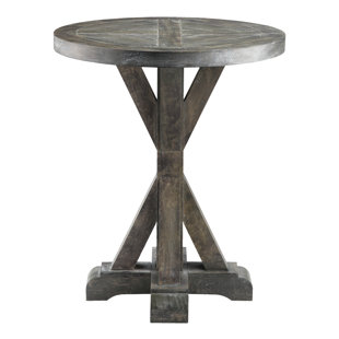 ROSALIND WHEELER Isola Solid Wood Top End Table