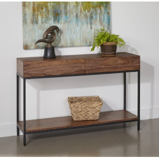 COAST TO COAST ACCENTS 50'' Solid Wood Top Console Table