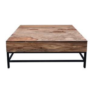 COAST TO COAST ACCENTS Solid Wood Top Coffee Table