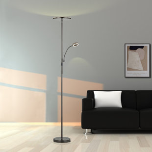 ARTIVA USA 70'' Brushed Black Nickel LED Torchiere Floor Lamp