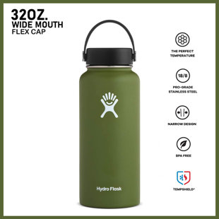 999KILL Hydro Flask 32Oz Water Bottle Wide Mouth with Leak Proof Flex Cap