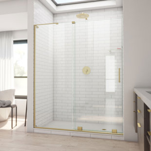 DreamLine Mirage-X 55 - 59 inch W x 71 inch H Frameless Sliding Shower Door