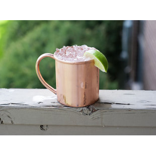 Alchemade 100% Pure Copper Mug - 10 Pack Of 14 Oz Copper Mugs For Moscow Mules, Cocktails, Or Your Favorite Beverage - Keeps Drinks Colder, Longer (Set of 10)
