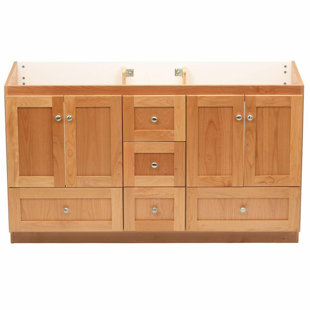 SIMPLICITY BY STRASSER 60" Double Bathroom Vanity Base Only