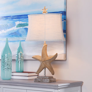 HIGHLAND DUNES Kaylynn Single Starfish 31" Table Lamp