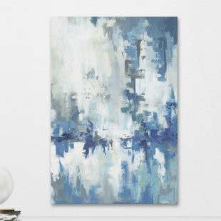 WROUGHT STUDIO™ " Ultimate Blue Hues " by Parvez Taj Painting Print