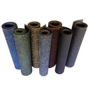 RUBBER-CAL, INC. Elephant Bark 3/16'' Recycled Rubber Roll