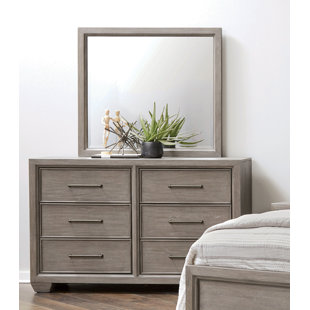 ROUNDHILL FURNITURE Ennesley 6 - Drawer Dresser with Mirror