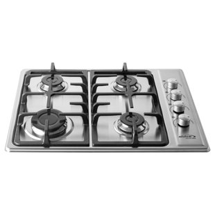 Artesano Iron Works 24" Stainless Steel Natural Gas 4 Burner Cooktop