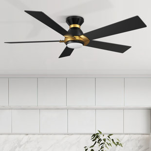 EVERLY QUINN Karetha 52'' Smart Ceiling Fan With Remote, Light Kit Included, Works With Google Assistant And Amazon Alexa,Siri Shortcut.