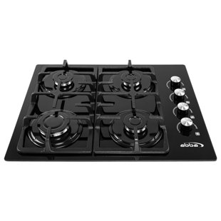 Artesano Iron Works 24" Black Natural Gas 4 Burner Cooktop