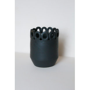 KERACLAY Sierra Vase - White/Black