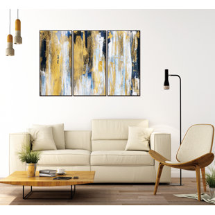 WHITELINE IMPORTS Framed On Canvas 3 Pieces Painting