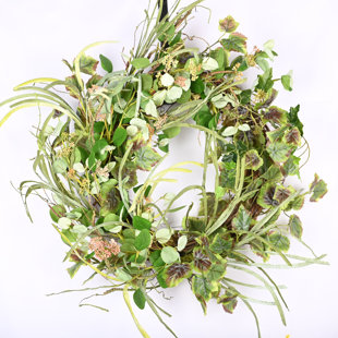 LECKFLLOWER Handcrafted Faux Silk 30'' Wreath