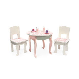 SOPHIA'S Doll Plaid Table & Chair Set