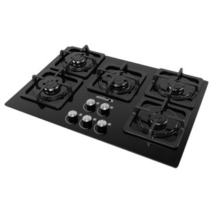 Artesano Iron Works 30" Black Natural Gas 5 Burner Cooktop