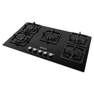 Artesano Iron Works 36" Black Natural Gas 5 Burner Cooktop