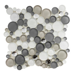ANDOVA Fizzle Marble and Glass Bubble Mosaic Wall & Floor Tile