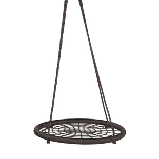 M&M SALES ENTERPRISE Metal Web/Saucer Swing with Chains and Hooks