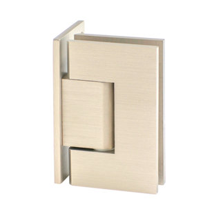 M&F HOME SOLUTION Dallas Heavy Duty Wall to Glass Offset Back Plate Hinge