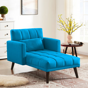 GEORGE OLIVER Geake Upholstered Chaise Lounge